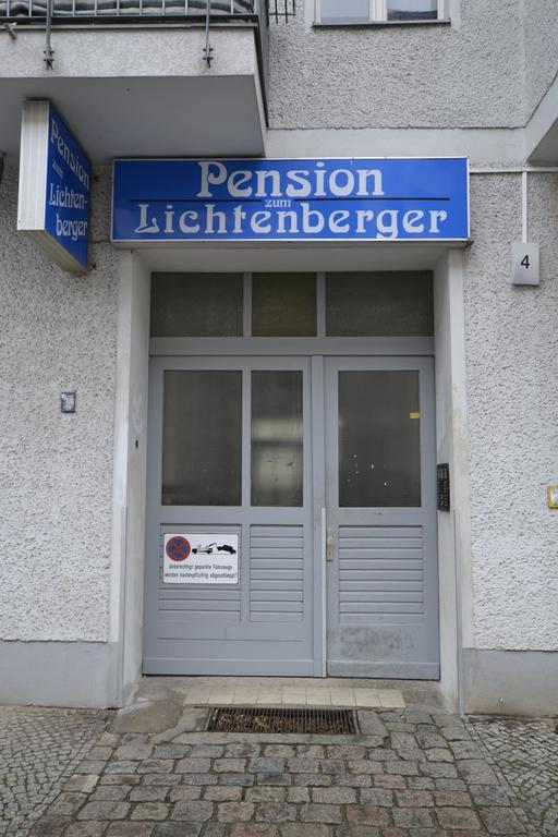 Pension Zum Lichtenberger Berlín Exterior foto